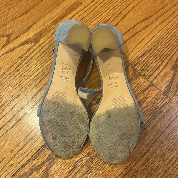 Stuart Weitzman Woman’s Blue Heels Size 5.5 - Picture 5 of 7